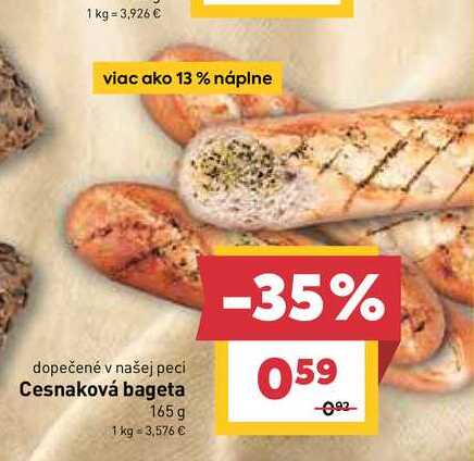 Cesnaková bageta 165 g