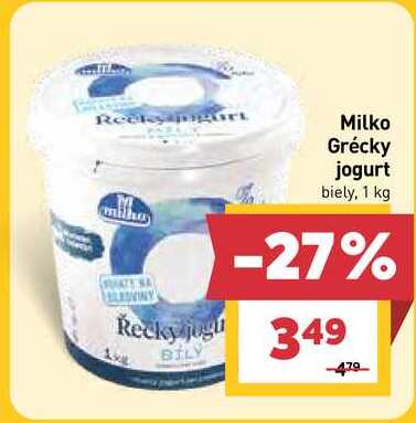 Milko Grécky jogurt biely, 1 kg