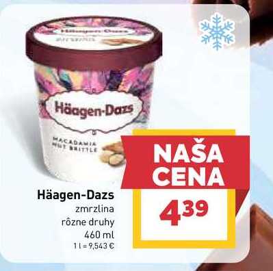 Häagen-Dazs zmrzlina rôzne druhy 460 ml
