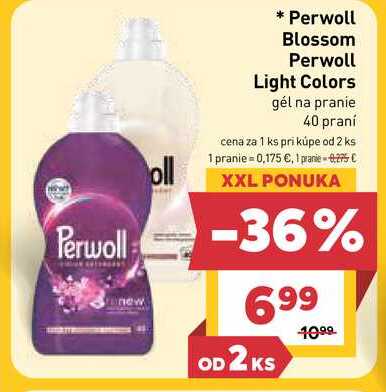 Perwoll Blossom Perwoll Light Colors gél na pranie 40 praní