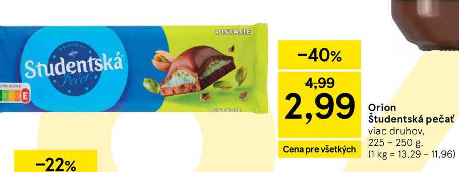 Orion Študentská pečať viac druhov, 225-250 g