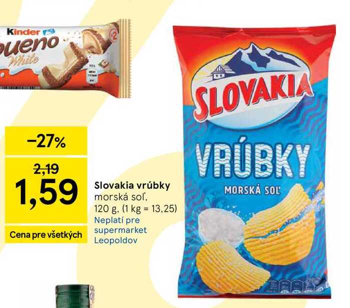 Slovakia vrúbky morská soľ 120 g