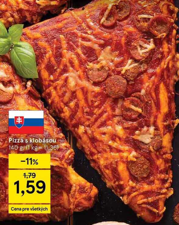 Pizza s klobásou 140 g