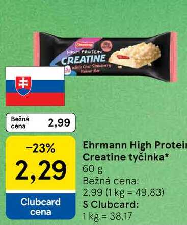 Ehrmann High Protein Creatine tyčinka 60 g 