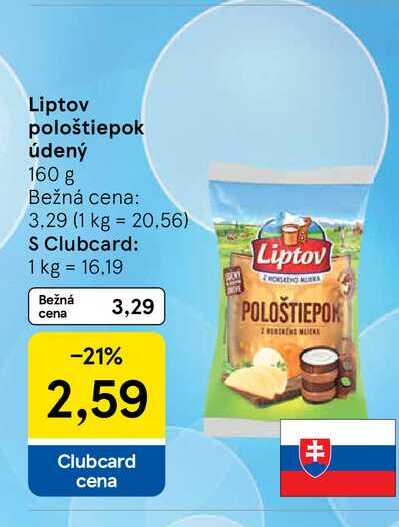 Liptov pološtiepok údený 160 g