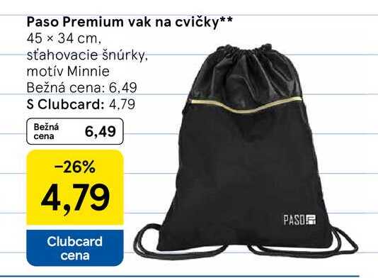 Paso Premium vak na cvičky 45 x 34 cm, sťahovacie