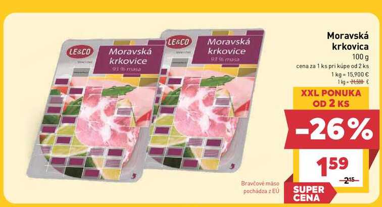LE&CO Moravská krkovice 100g