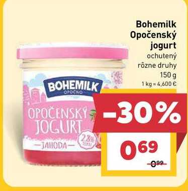 Bohemilk Opočenský jogurt ochutený rôzne druhy 150 g 