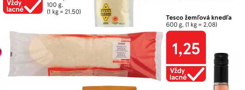 Tesco žemľová knedľ'a 600 g