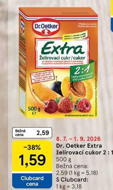 Dr.Oetker Extra Želírovací cukr 500g