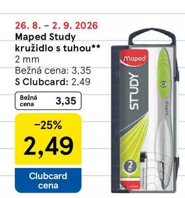 Maped Study kružidlo s tuhou 2 mm