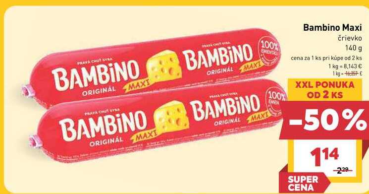 Bambino Maxi črievko 140 g