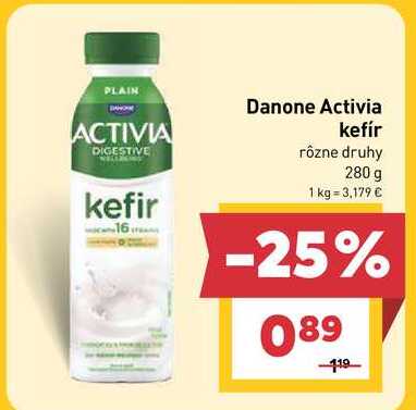 Danone Activia kefír rôzne druhy 280 g