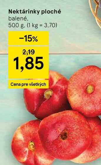 Nektarinky ploché balené, 500 g