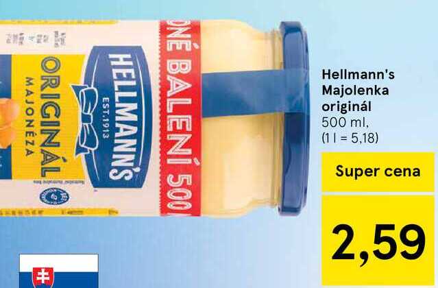 Hellmann's Majolenka originál 500 ml