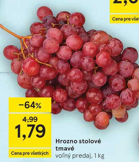 Hrozno stolové tmavé 1 kg