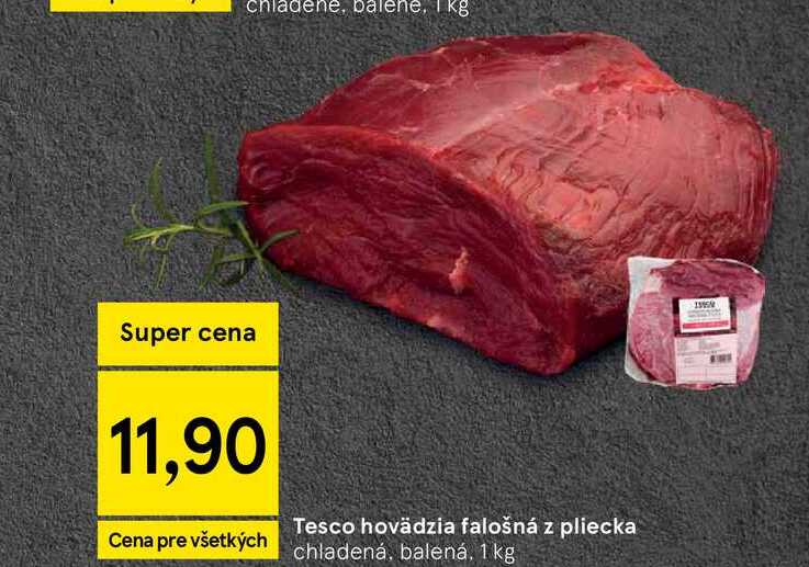 Tesco hovädzia falošná z pliecka 1 kg