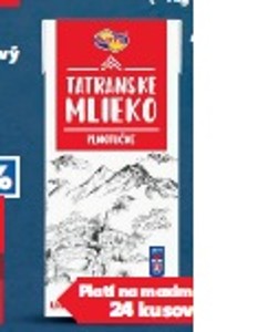 Tatranské trvanlivé  mlieko v akcii