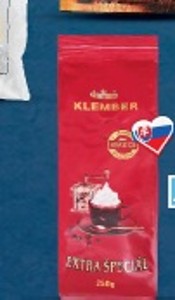 Klember mletá káva v akcii