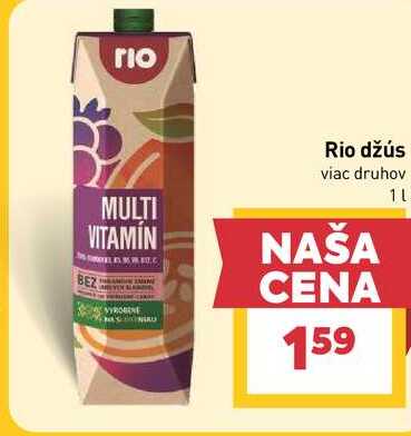 Rio džús viac druhov 1L