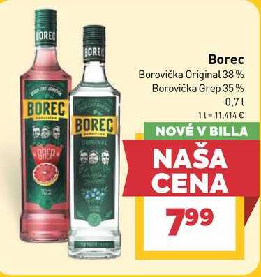 Borec Borovička Original 38% 0,7l