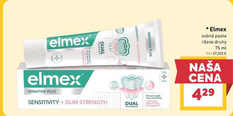 Elmex zubná pasta rôzne druhy 75 ml