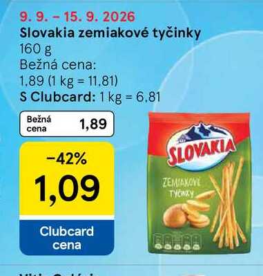 Slovakia zemiakové tyčinky 160 g