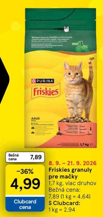 Friskies pre mačky 1,7 kg