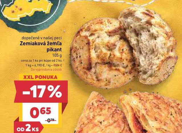Zemiaková žemľa pikant 105 g 