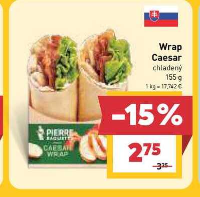 Wrap Caesar chladený 155 g