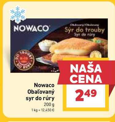 Nowaco Obaľovaný syr do rúry 200 g