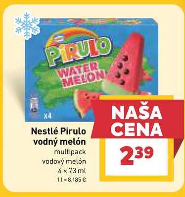 Nestlé Pirulo vodný melón multipack vodový melón 4 x 73 ml