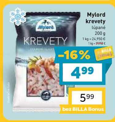 Mylord krevety lúpané 200 g