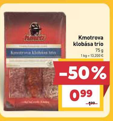 Kmotrova klobása trio 75g