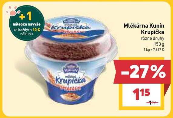 Kunín Krupička rôzne druhy 150 g