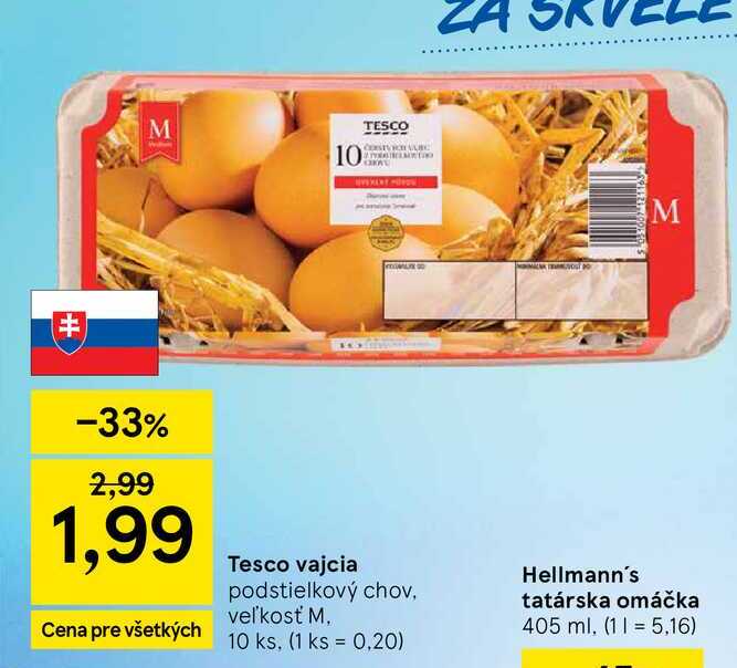 Tesco vajcia podstielkový chov, veľkosť M 10 ks
