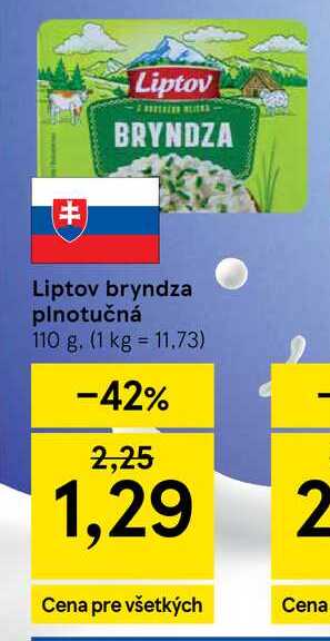 Liptov bryndza plnotučná 110 g