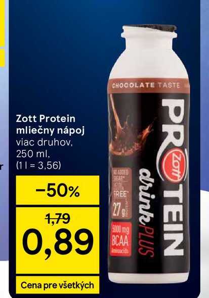 Zott Protein mliečny nápoj viac druhov, 250 ml