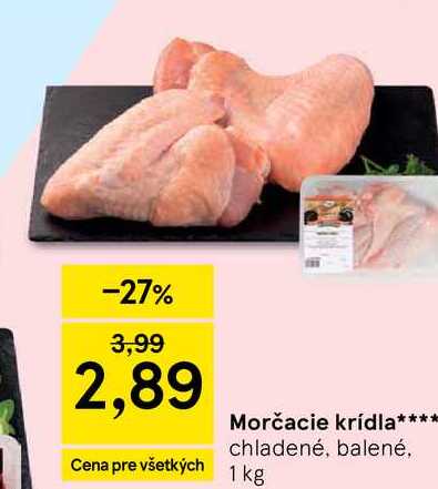 Morčacie krídla chladené, balené 1 kg 