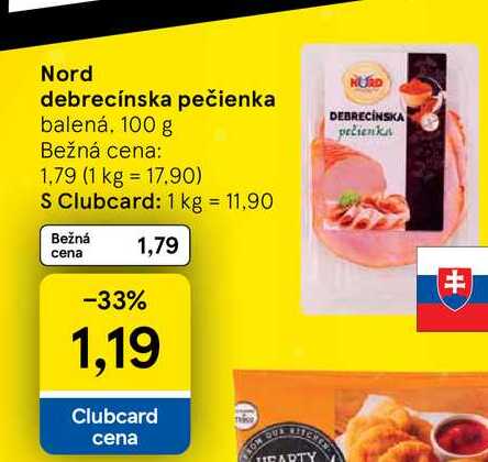 Nord debrecínska pečienka balená, 100 g 