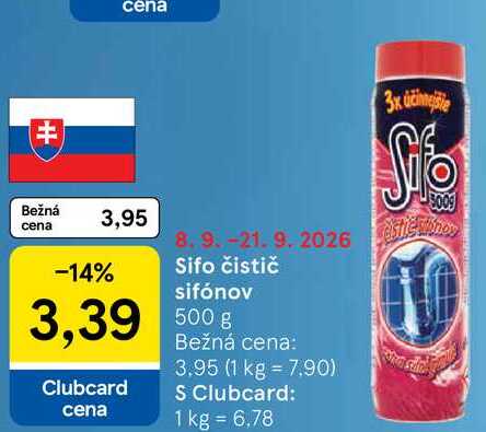 Sifo čistič sifónov 500g