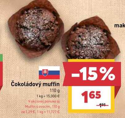 Čokoládový muffin 110 g 