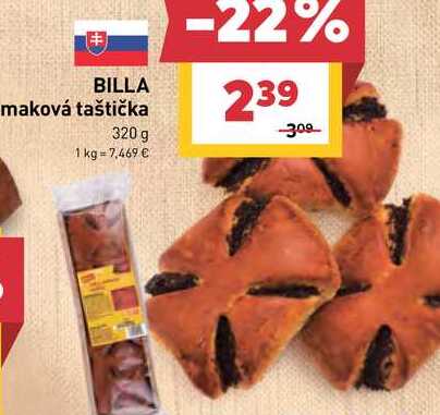 BILLA maková taštička 320 g