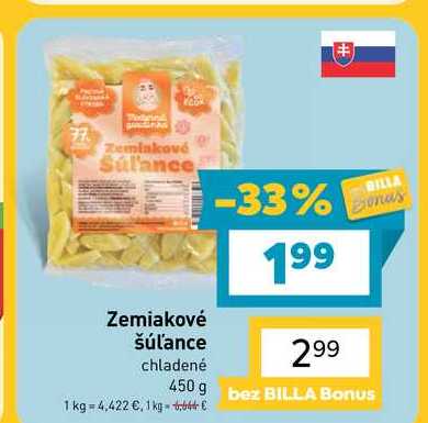Zemiakové šúľance chladené 450 g