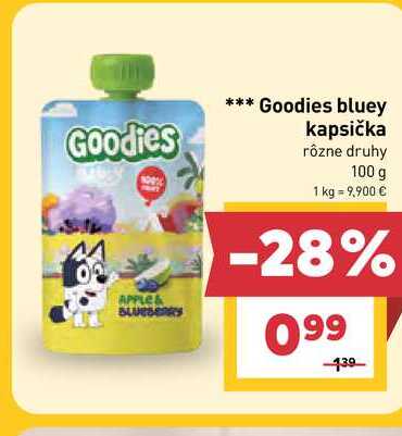 Goodies bluey kapsička rôzne druhy 100 g