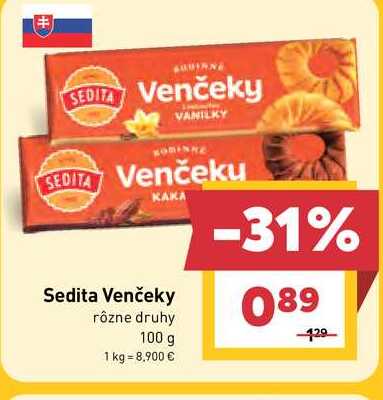 Sedita Venčeky rôzne druhy 100 g