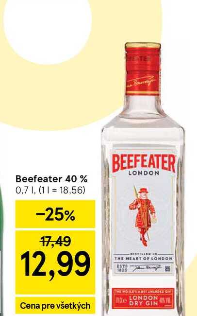 Beefeater 40 % 0.7l