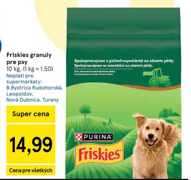 Friskies granuly pre psy 10 kg