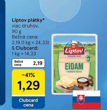 Liptov plátky viac druhov 90 g