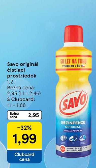 Savo originál čistiaci prostriedok 1,2l